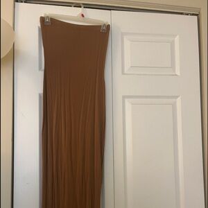 Brown tube top/bodycon dress